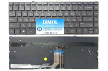 Оригинальная клавиатура для ноутбука HP Spectre X360 13-W, 13-AC, 13-AD, 13-AE, 13-AQ series, ru, grey, подсветка