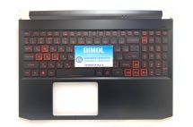 Оригинальная клавиатура для ноутбука Acer Nitro 5 AN515-44, AN515-55 series, ru, black, подсветка, черная передняя панель