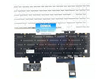 Оригинальная клавиатура для ноутбука Lenovo Legion S7 16IAH7 82TF, S7 16ARHA7 82UG, S7 Y9000X series, ru, white, подсветка