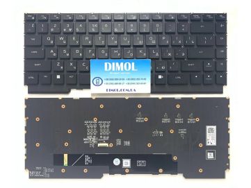 Оригинальная клавиатура для ноутбука Dell Alienware M16 R1, Alienware M16 R2 series, rus, black, подсветка-RGB 