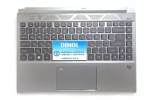 Оригинальная клавиатура для ноутбука Acer Predator Triton 500 SE series, black, ukr, серебристо-серая передняя панель, RGB - подсветка 
