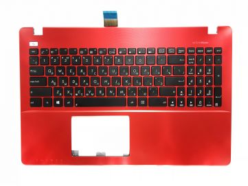 Оригинальная клавиатура для ноутбука Asus X550, K550V, Y582, X552E, A550L, Y581C, F550, R510JK series, передняя панель, ru, red