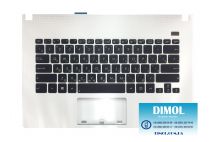 Оригинальная клавиатура для ноутбука Asus X301 series, rus, white, передняя панель