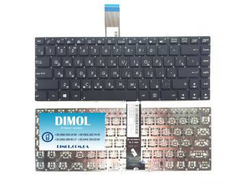 Оригинальная клавиатура для ноутбука Asus N46Vb, N46Vm, N46Vz, N46JV, N46VJ, U37Vc, U47A, U47Vc series, black, ru
