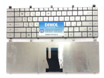 Клавиатура для ноутбука ASUS N45S, N45V, rus, silver