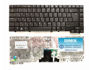 Оригинальная клавиатура для ноутбука HP EliteBook 8530P, 8530W series, black, ru