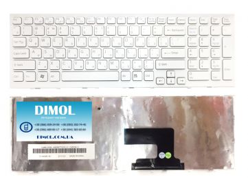 Оригинальная клавиатура для ноутбука SONY VPC-EE series, rus, white
