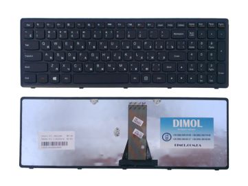 Клавиатура для Lenovo IdeaPad Flex 15, S500, G505, G505A, G505G, G505S black (black frame) Original RU