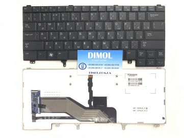 Оригинальная клавиатура для Dell Latitude E5420, E6220, E6320, E6330, E6420, E6430, E6230, E5430 series, ru, black, подсветка