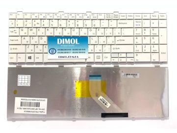 Оригинальная клавиатура для ноутбука Fujitsu-Siemens LifeBook A530, A531, AH512, AH530, AH531, NH751 series, ru, white
