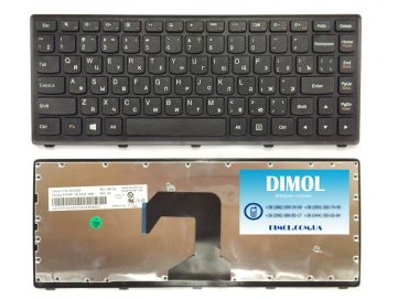 Оригинальная клавиатура для Lenovo IdeaPad S300, S400, S405 series, black, ru