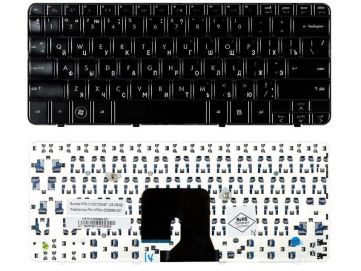 Оригинальная клавиатура для HP Pavilion dv2-1000 series, black, glossy, 