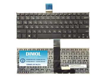 Оригинальная клавиатура для ноутбука ASUS F200, R202, S200, X200 series, rus, black